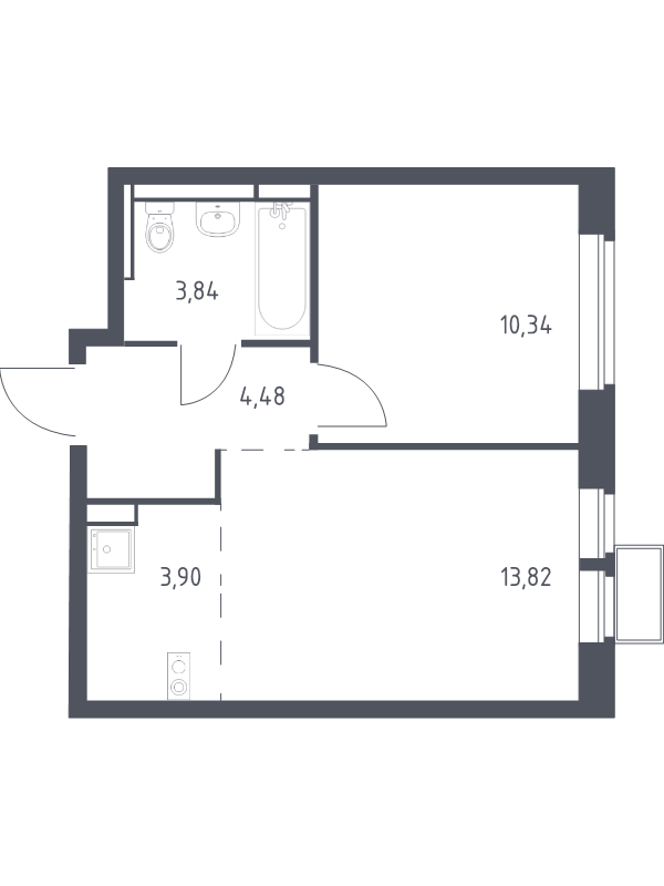 2 ккв (Евро) 35,7 м²