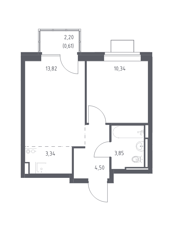 2 ккв (Евро) 36,5 м²