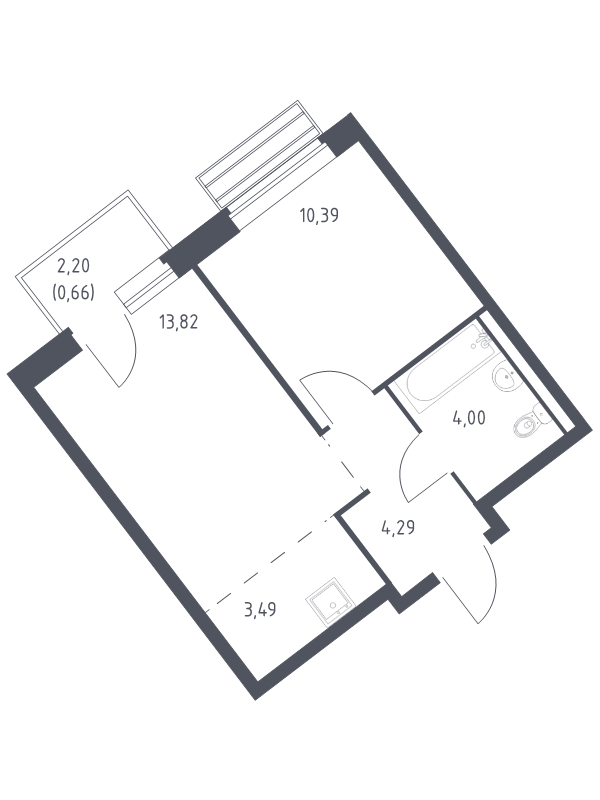 2 ккв (Евро) 35,7 м²