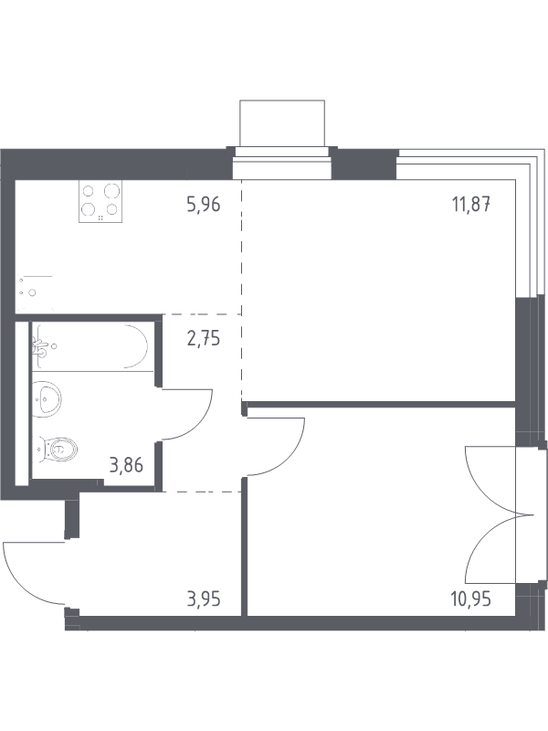 2 ккв (Евро) 39,3 м²