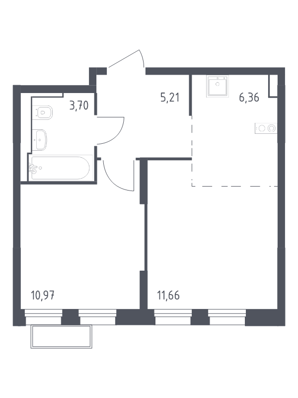 2 ккв (Евро) 38,1 м²