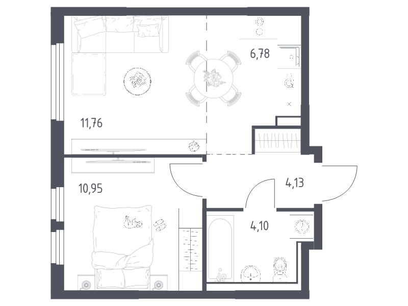 2 ккв (Евро) 37,7 м²