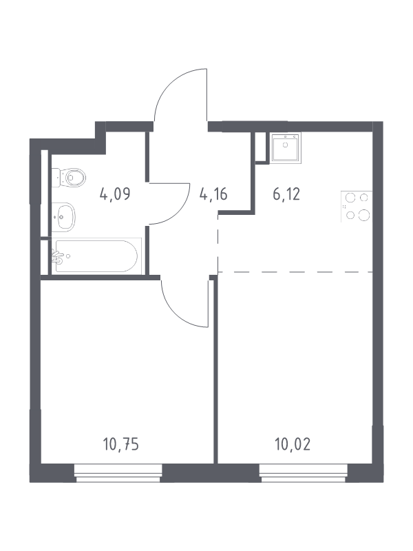 2 ккв (Евро) 35,1 м²
