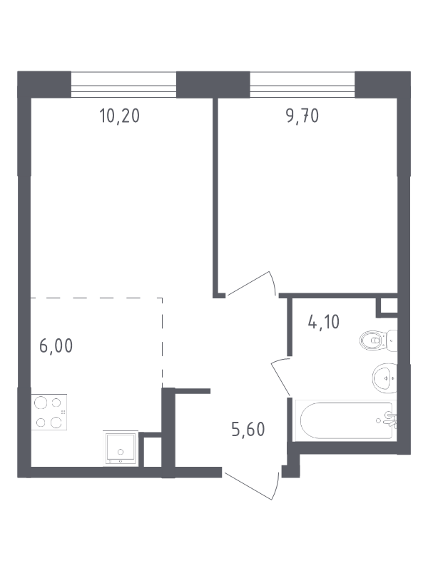 2 ккв (Евро) 35,6 м²