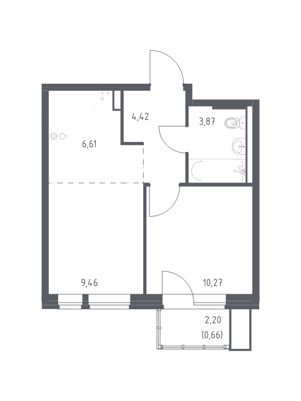 2 ккв (Евро) 35,3 м²