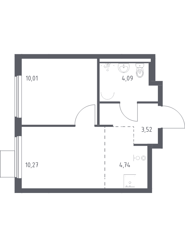 2 ккв (Евро) 32,6 м²