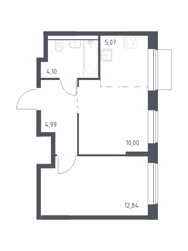 2 ккв (Евро) 37 м²