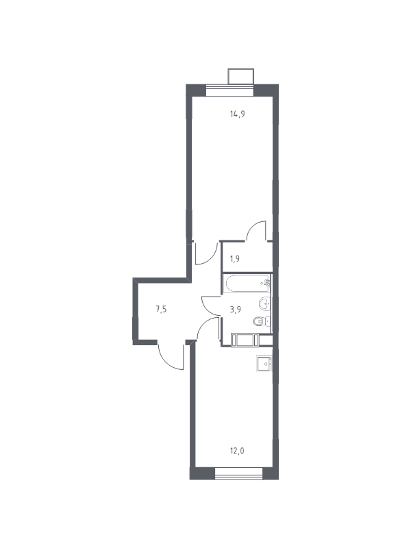 1 ккв 40,2 м²