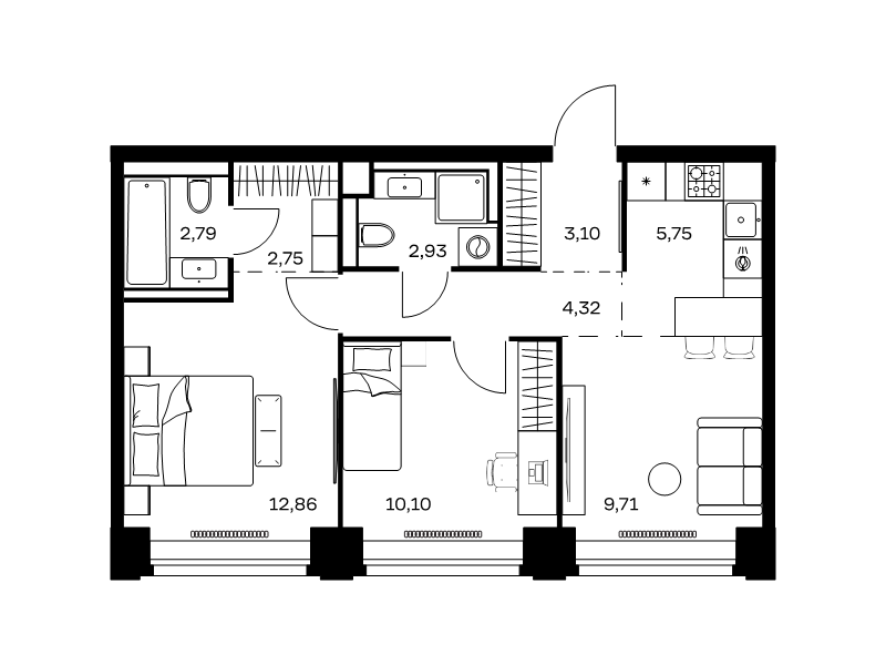3 ккв (Евро)
