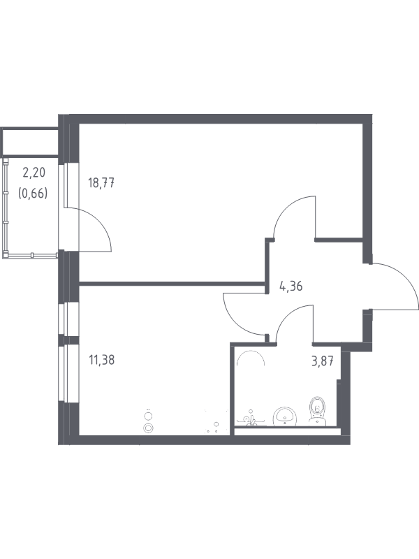 1 ккв 39 м²