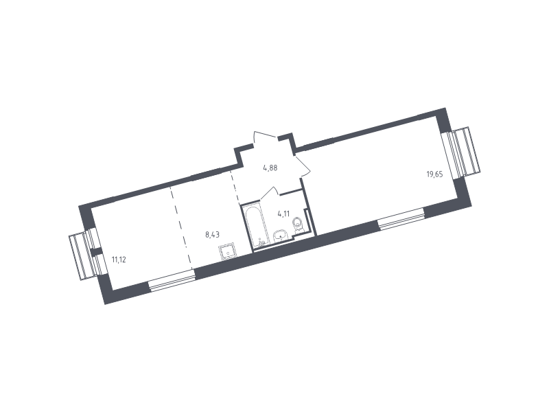 2 ккв (Евро) 47,9 м²