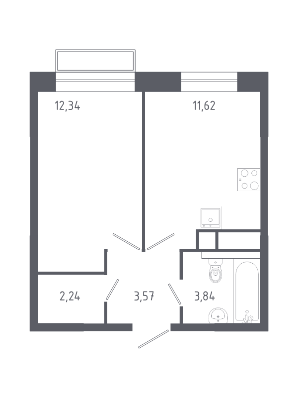 1 ккв 33,2 м²