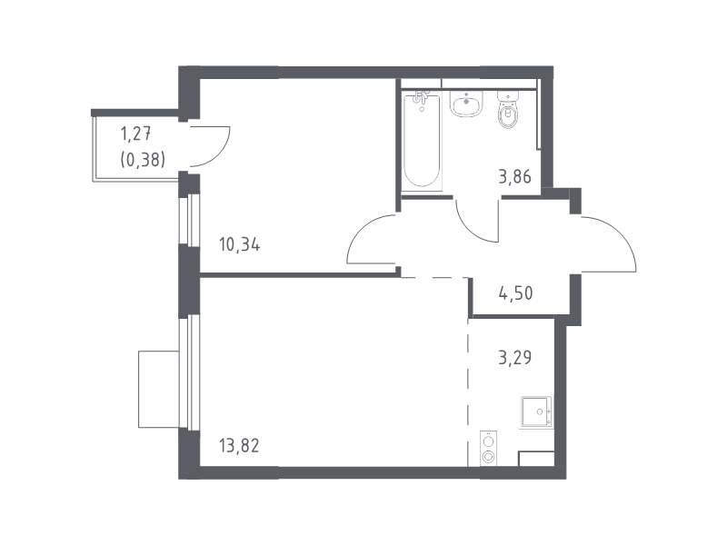2 ккв (Евро) 36,2 м²