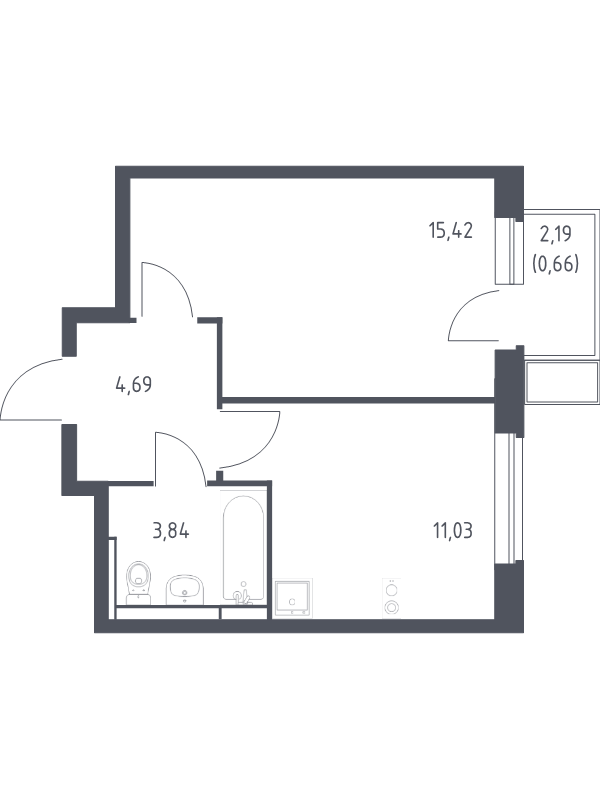 1 ккв 35,6 м²
