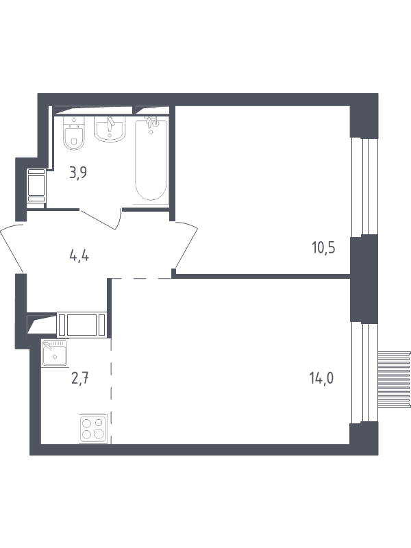 2 ккв (Евро) 35,1 м²
