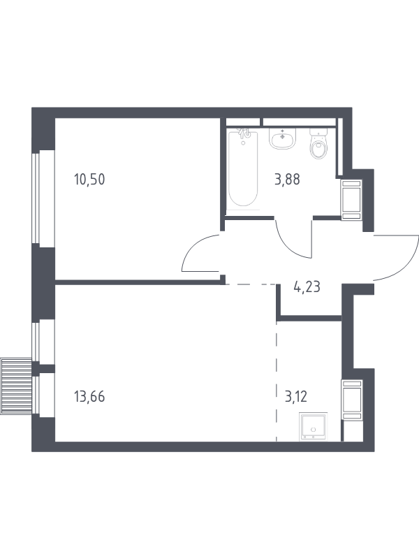 2 ккв (Евро) 35,4 м²