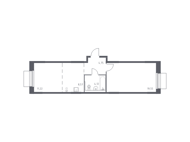 2 ккв (Евро) 48,2 м²