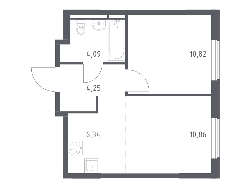 2 ккв (Евро) 36,4 м²