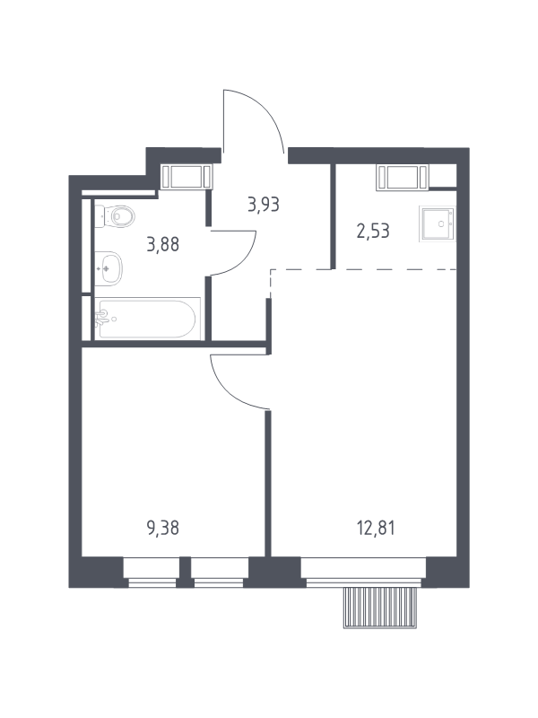 2 ккв (Евро) 32,5 м²
