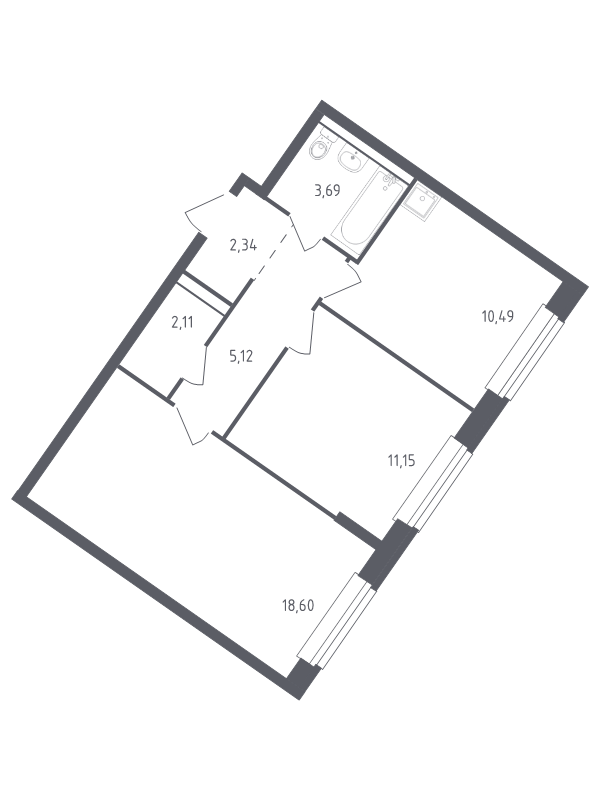 2 ккв 52,6 м²