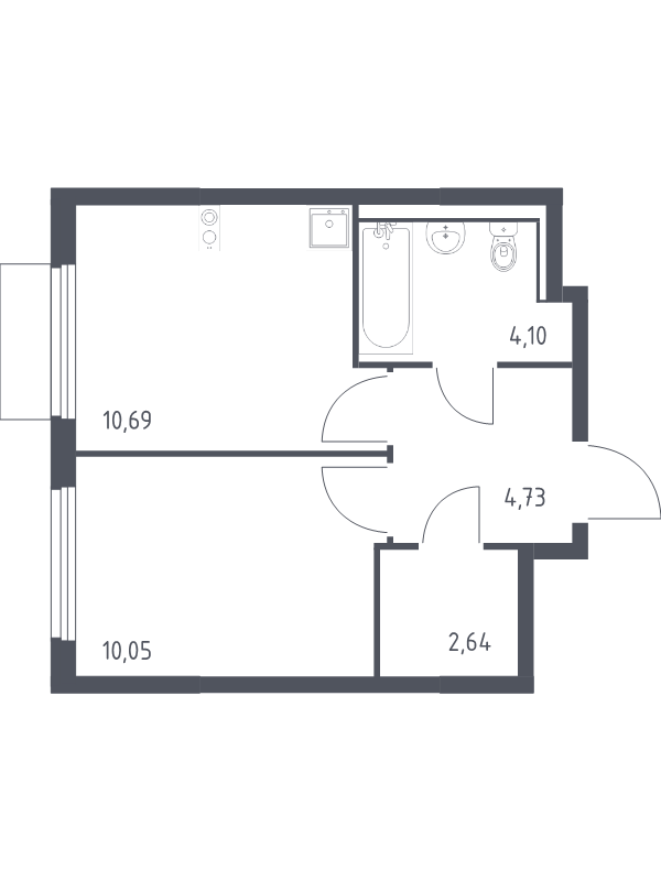 1 ккв 32,2 м²