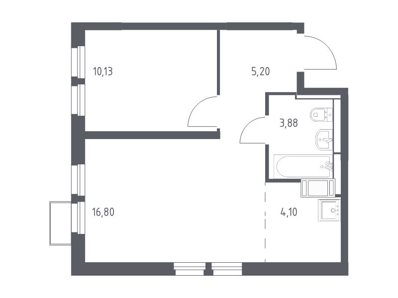 2 ккв (Евро) 40,1 м²