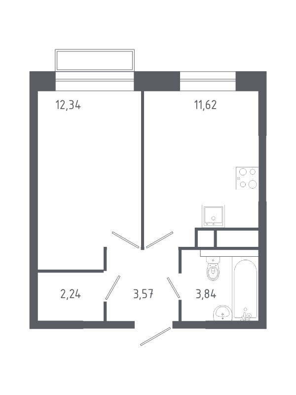 1 ккв 33,1 м²