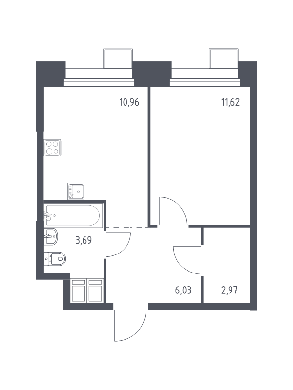 1 ккв 35,2 м²