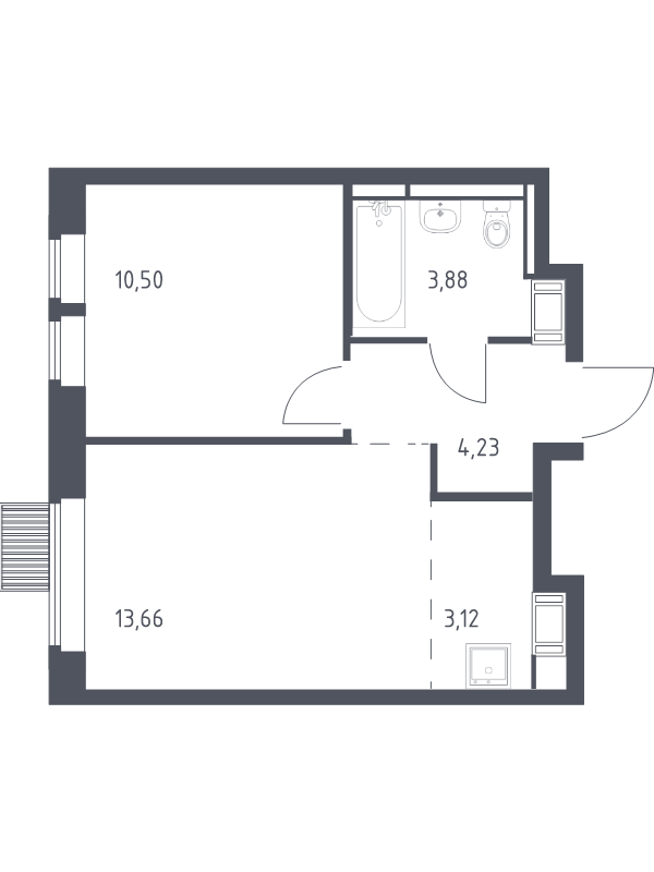 2 ккв (Евро) 35,4 м²