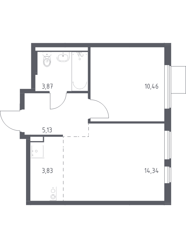 2 ккв (Евро) 37,6 м²