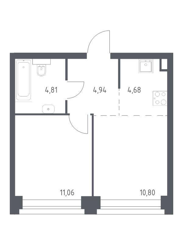 2 ккв (Евро) 36,3 м²