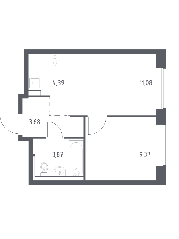 2 ккв (Евро) 32,4 м²