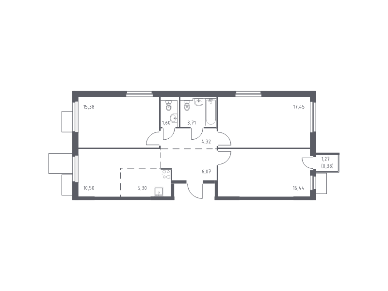 4 ккв (Евро) 81,2 м²