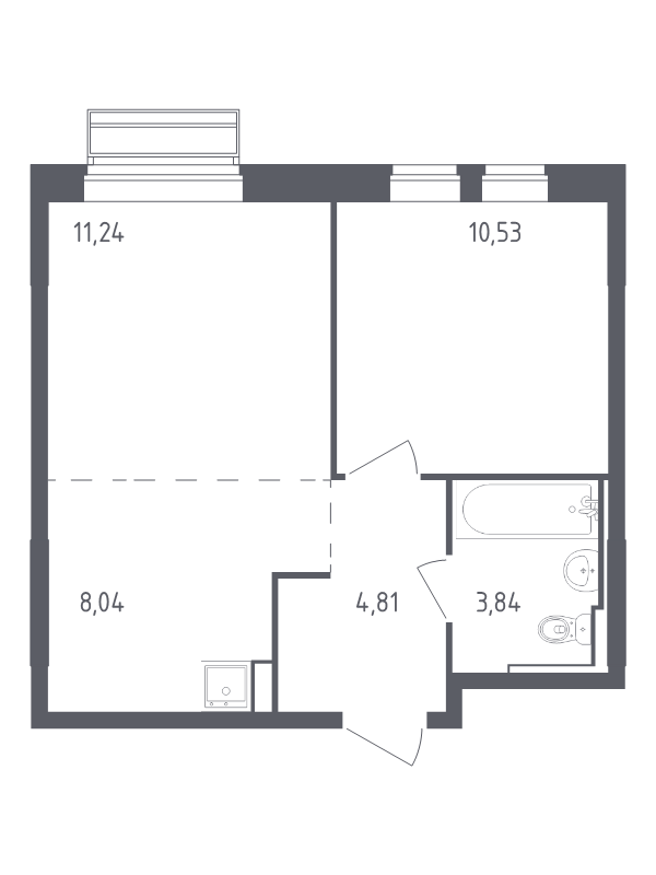 2 ккв (Евро) 38,5 м²