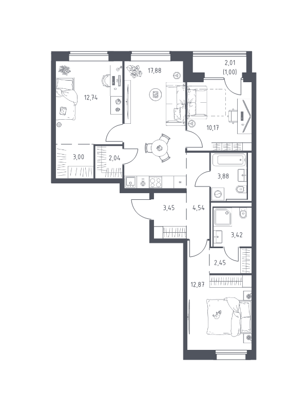4 ккв (Евро)