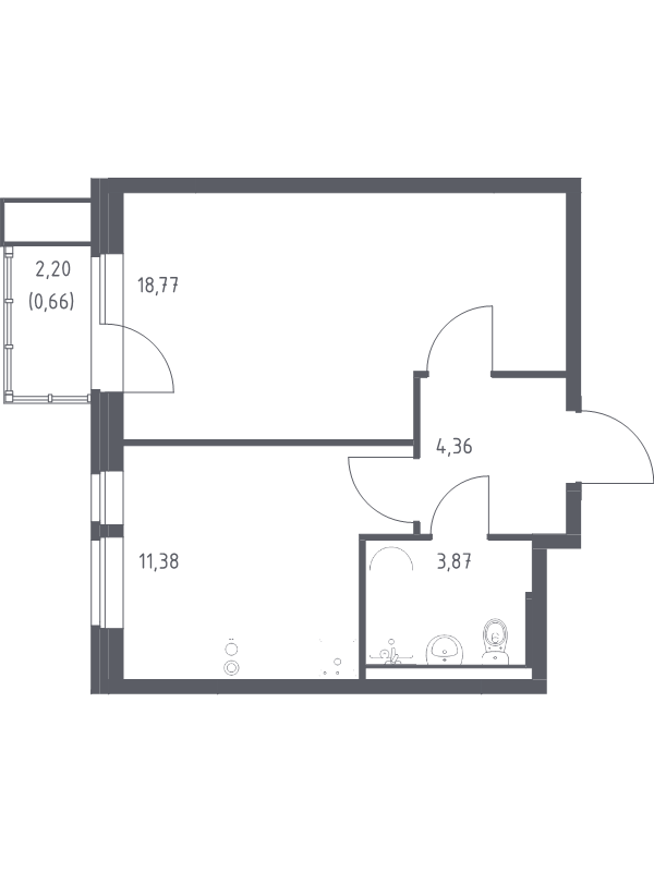 1 ккв 39 м²