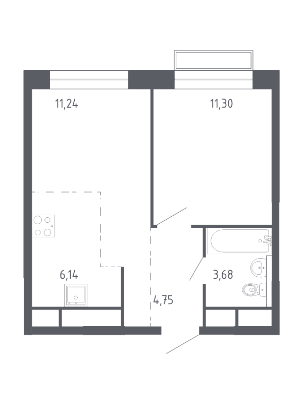 2 ккв (Евро) 36,6 м²