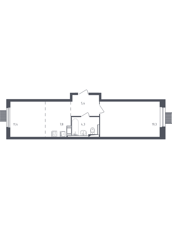 2 ккв (Евро) 47,1 м²