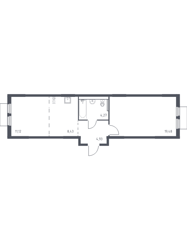 2 ккв (Евро) 48,2 м²