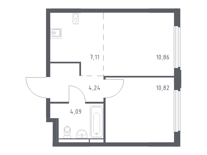 2 ккв (Евро) 37,1 м²