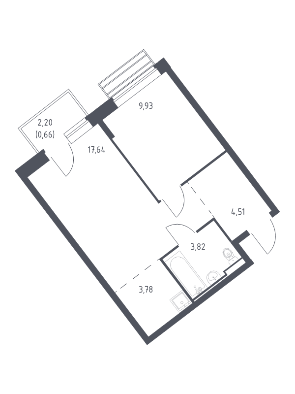 2 ккв (Евро) 39,6 м²