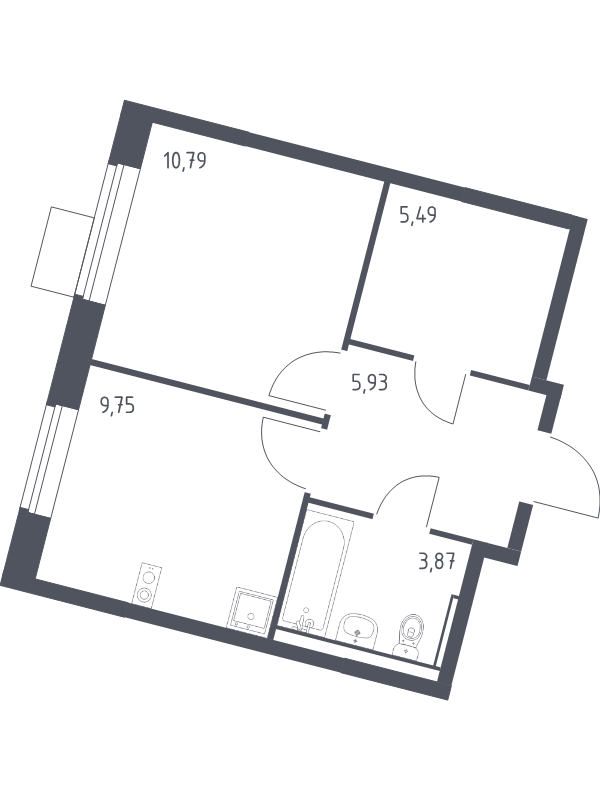 1 ккв 35,8 м²