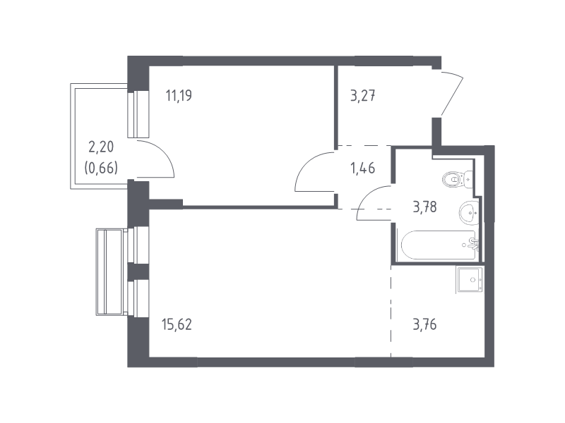2 ккв (Евро) 39,7 м²