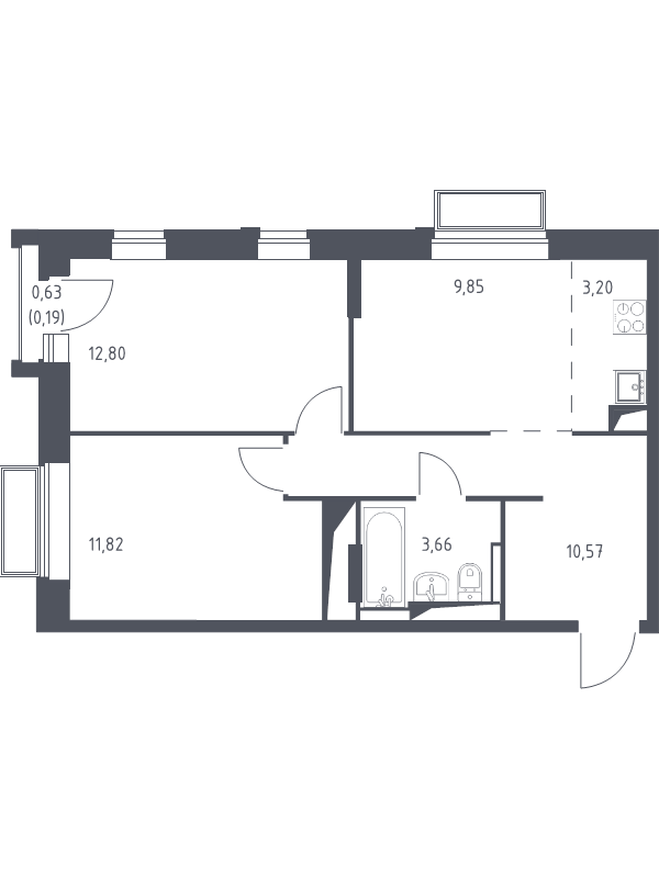 2 ккв 52,2 м²