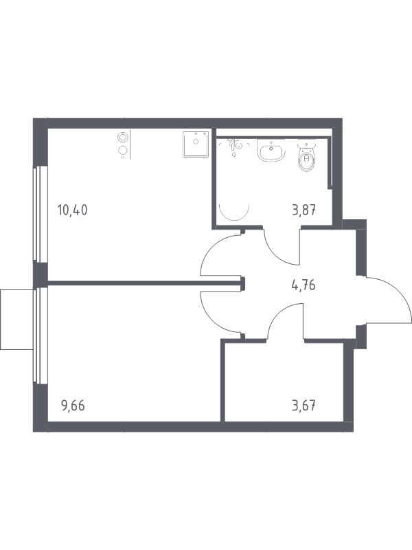 1 ккв 32,4 м²