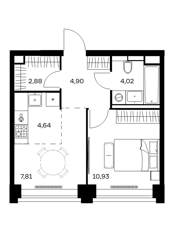1 ккв 35,2 м²