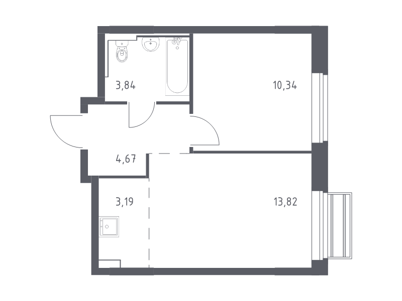 2 ккв (Евро) 35,9 м²