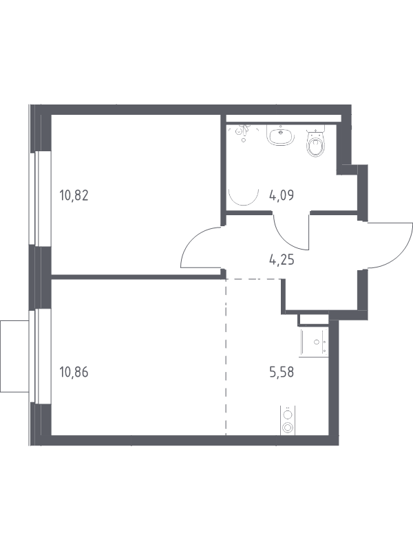 2 ккв (Евро) 35,6 м²