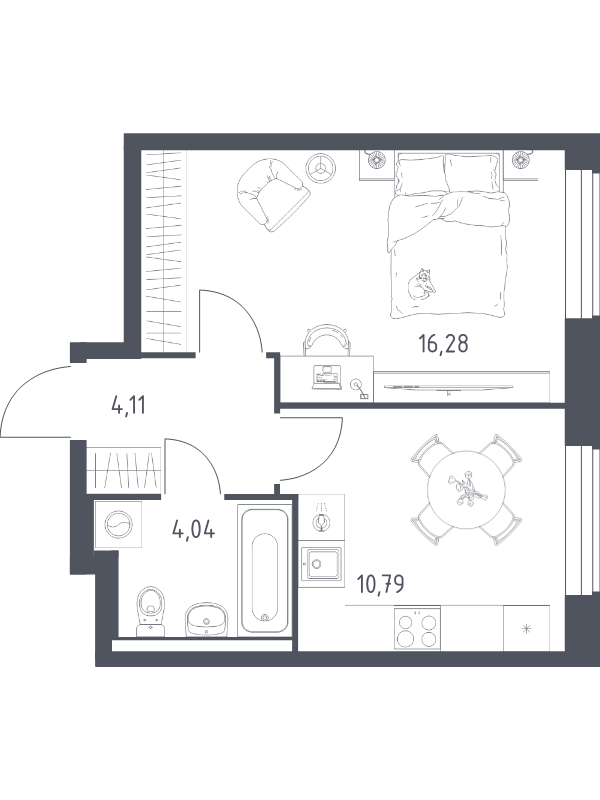 1 ккв 35,2 м²