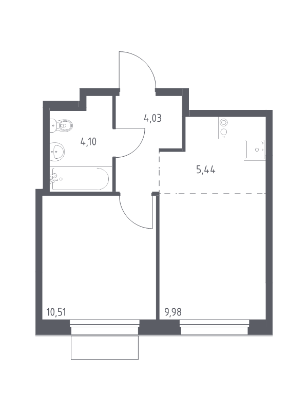 2 ккв (Евро) 34,1 м²